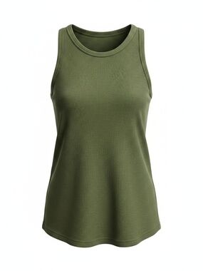 Old Navy Olive Green Ribbed Tank Top - Women